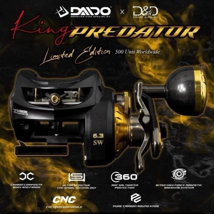 Jual LIMITED Daido King Predator XL 300L DnD DFT Reel BC Jigging Laut