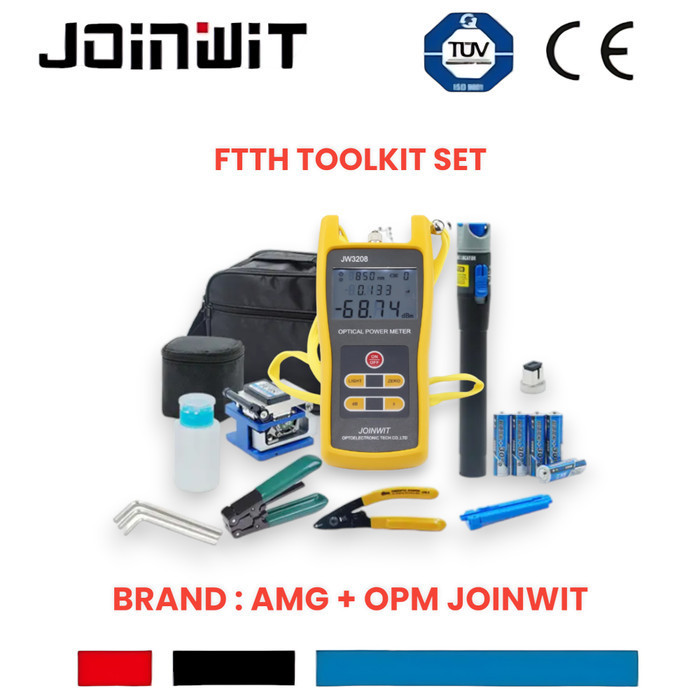 Jual Ftth Tool Kit Set Lengkap Opm Vfl Cleaver Fo Fiber Optik Toolkit