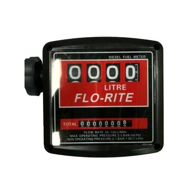 Jual Flow Meter Solar Flo Rite Meteran Solar 4 Digit Ukuran 1 Inch