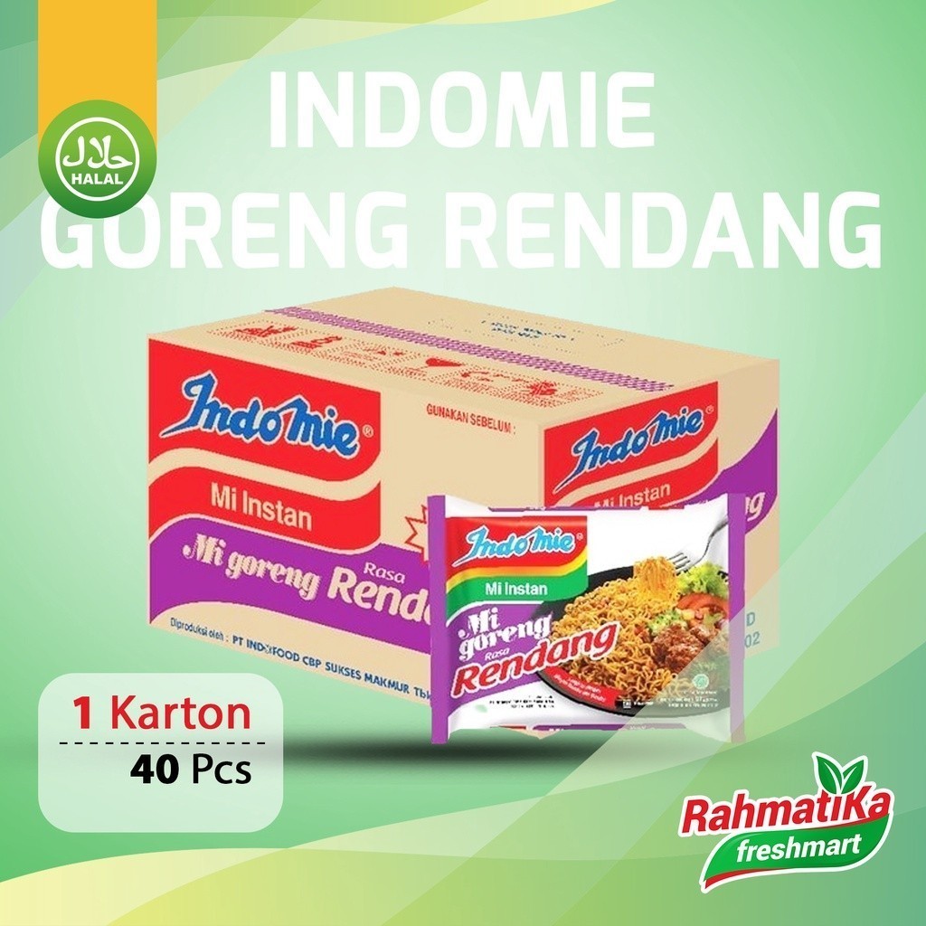 Jual Indomie Mi Instan Goreng Rendang Dus Karton Isi Pcs