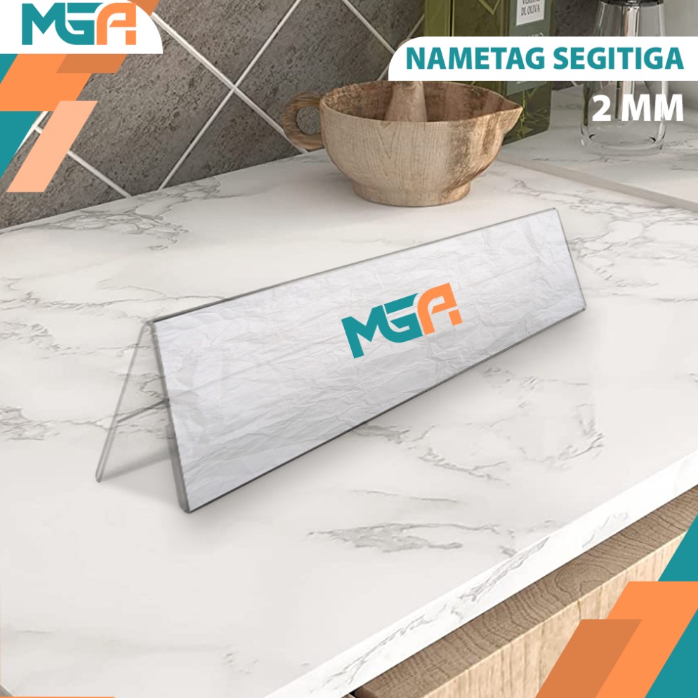 Jual Stok Baru Papan Nama Meja Akrilik Nama Nama Jabatan Desain