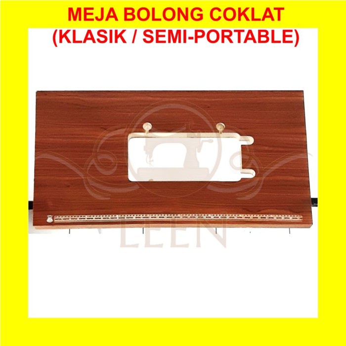 Jual Meja Mesin Jahit Singer Butterfly Klasik Semi Portable Bolong