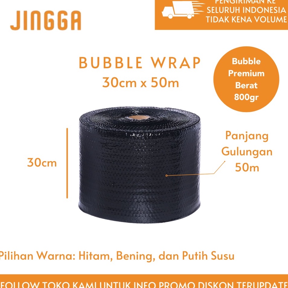 Jual Mau Hematy K J Bubble Wrap Hitam Putih Susu Cm X M