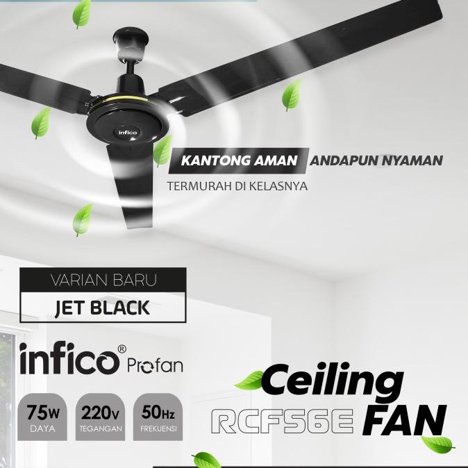 Jual Kipas Ceiling Plafon Fan Besi Daun Inch Profan Infico Beri