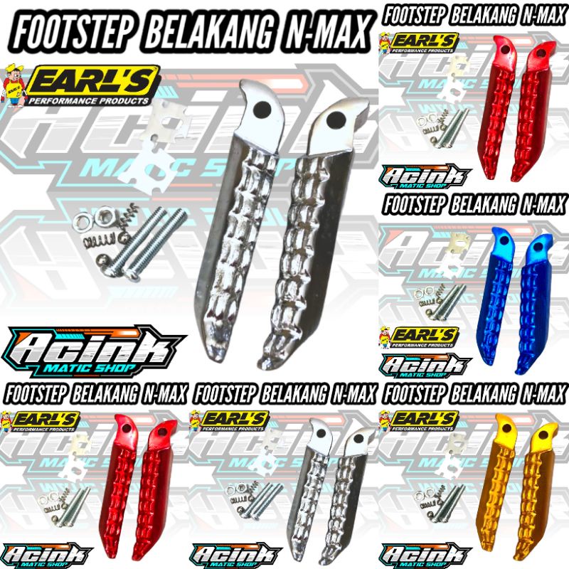 Jual Footstep Nmax Aerox Pijakan Kaki Belakang Nmax Aerox Lexi Crome