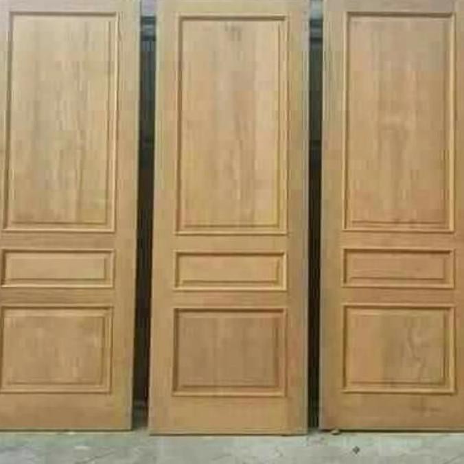 Jual Ori Daun Pintu Dan Kusen Set Bahan Kayu Meranti Super Oven Set