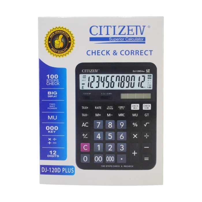 Jual Kalkulator Calculator Citizeiv Dj D Plus Dj D Plus Digit