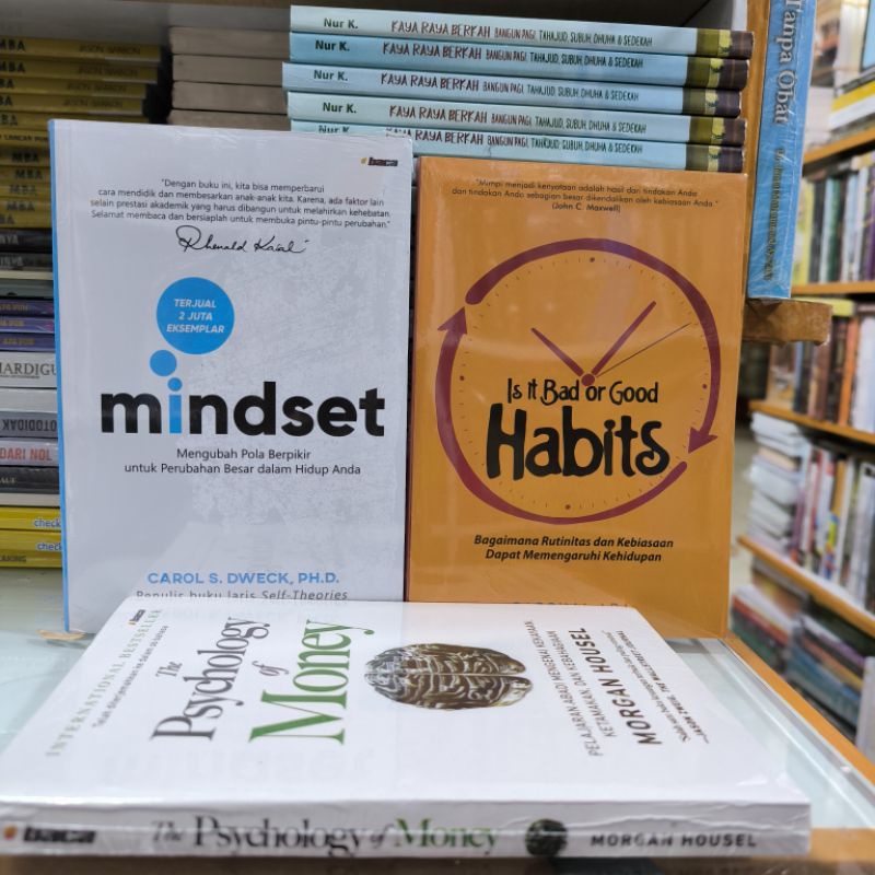 Jual Paket Buku Mindset Is It Bad Or Good Habits Dan The Psychology