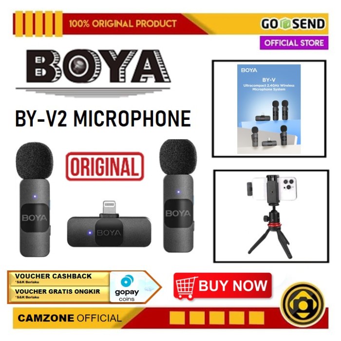 Jual Boya By V By V Wireless Lavalier Microphone For Lightning