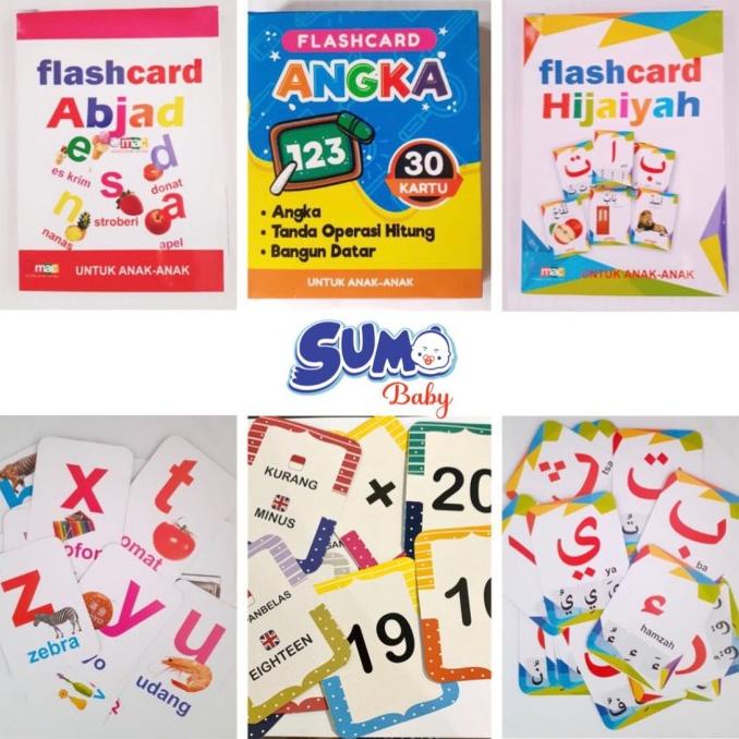 Jual Flash Card Abc Huruf Abjad Angka Hijaiyah Alphabet Kartu Edukasi