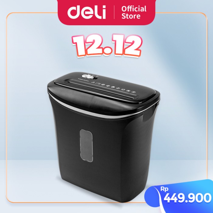 Jual Deli Paper Shredder Penghancur Kertas Otomatis Kapasitas 6Lbr