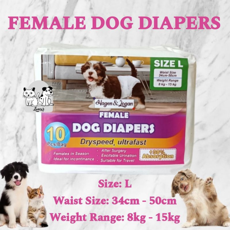 Jual Pet Diapers Hagen Logan For Female Pampers Anjing Kucing