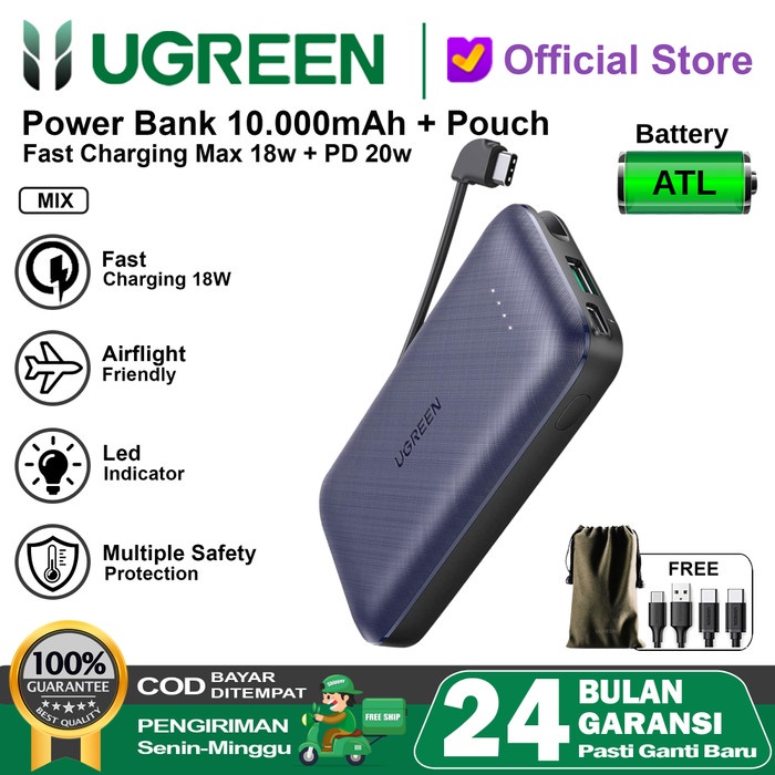 Jual Ugreen Powerbank Mah Pd Fast Charging W W