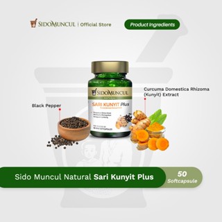 Jual Sido Muncul Natural Sari Kunyit Plus Soft Capsule Kapsul