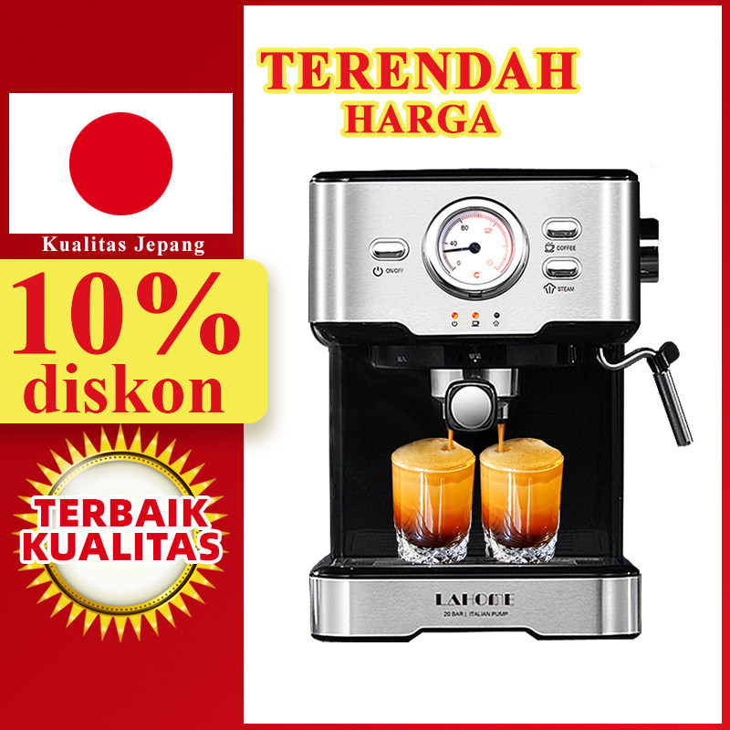 Jual Lahome Mesin Kopi Espresso Mini Alat Donlim Otomatis Murah