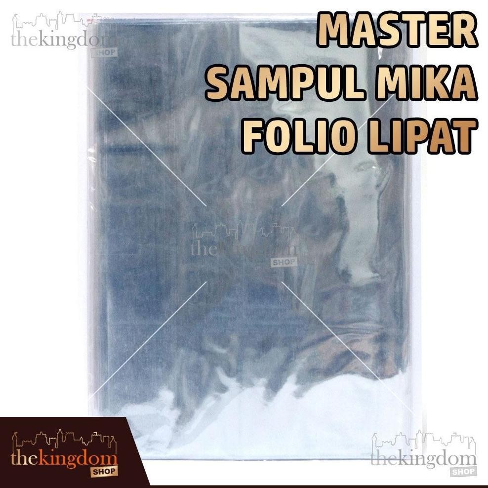 Jual Produk Unggulan Master Sampul Mika Folio Lipat Sampul Buku