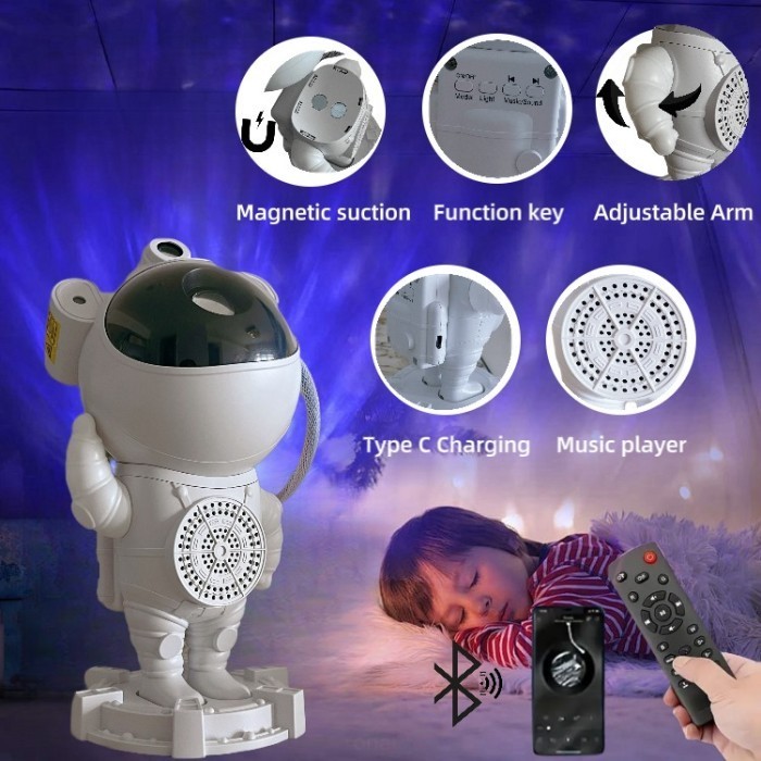 Jual Lampu Tidur Proyektor Astronaut Langit Malam Bintang Galaxy Nebula