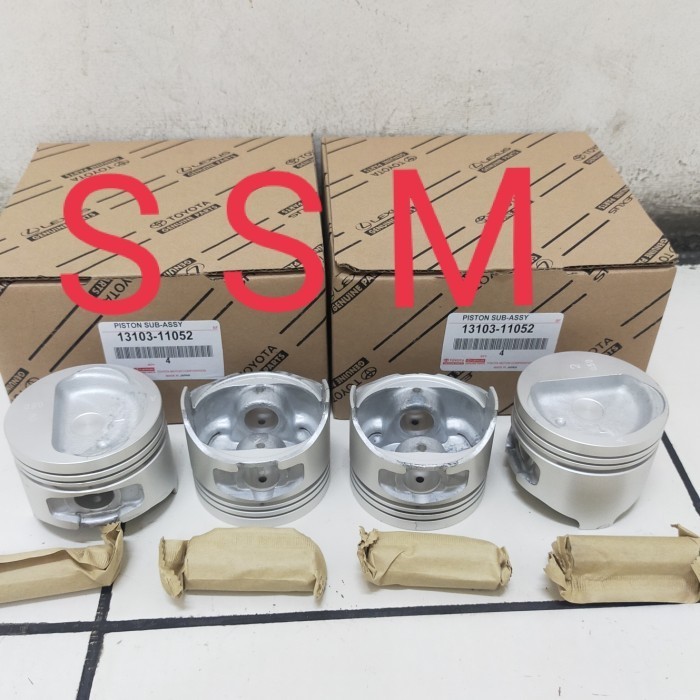 Jual PISTON ASSY SET ATAU SEHER KOMPLIT TOYOTA STARLET 1 3 1300CC SIZE