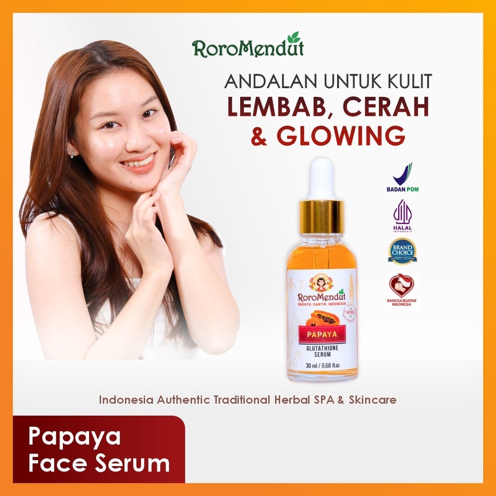 Jual RORO MENDUT Papaya Glutathione Serum Serum Glowing Kulit Cerah