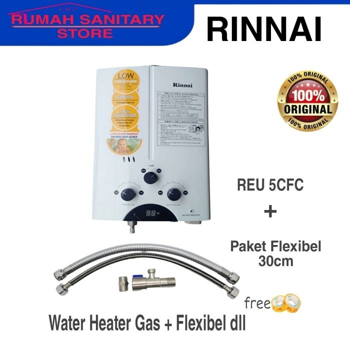 Jual RINNAI GAS REU 5CFC Water Heater Pemanas Air Gas REU5CFC Shopee