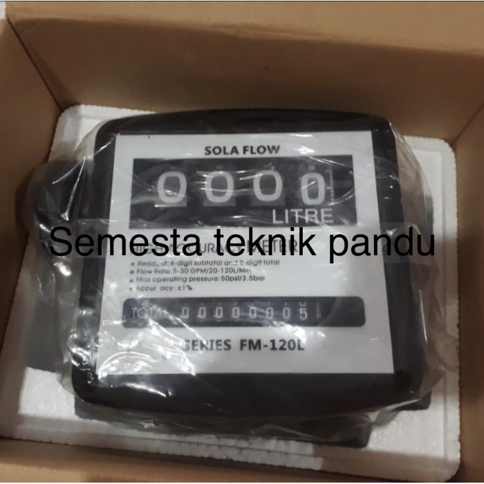 Jual New Meteran Solar Digit Ukuran Inchi Flow Meter Solar