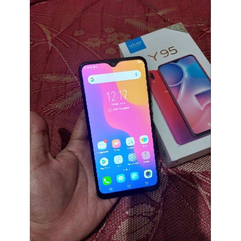 Jual Vivo Y95 Ram 4gb Fulset Lengkap Normal Garansi Resmi Hp Bekas