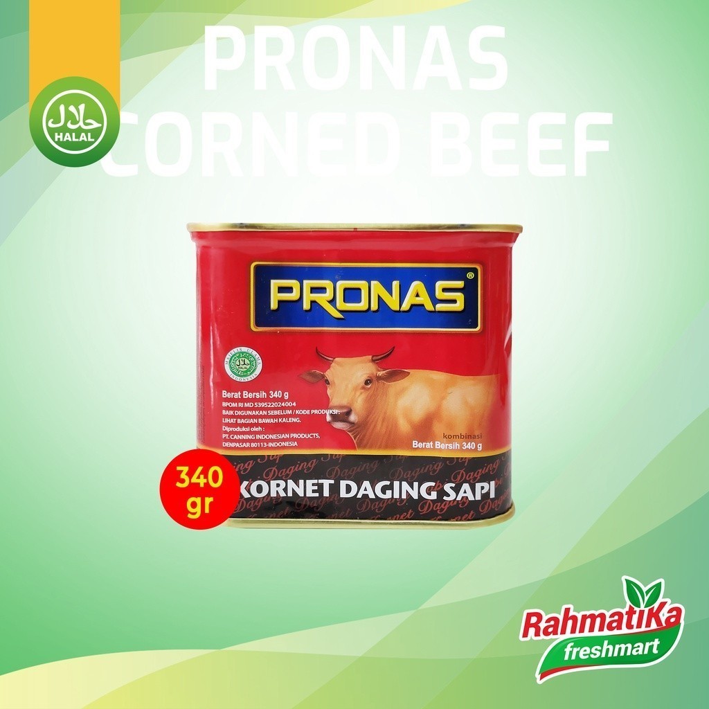 Jual Pronas Corned Beef Kornet Daging Sapi 340 Gram Shopee Indonesia