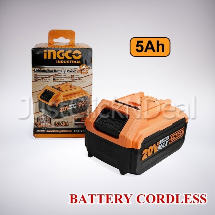 Jual INGCO BATERAI CORDLESS P20S 2 4 5AH 20V LITHIUM ION BATTERY PACK