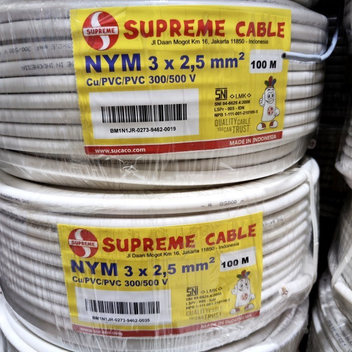 Jual Kabel SUPREME NYM 3x2 5 3x2 5mm 100M 100 METER Shopee Indonesia