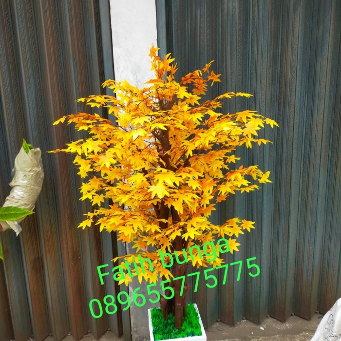 Jual POHON MAPLE JEPANG POHON HIAS BUNGA PLASTIK BUNGA ARTIFICIAL