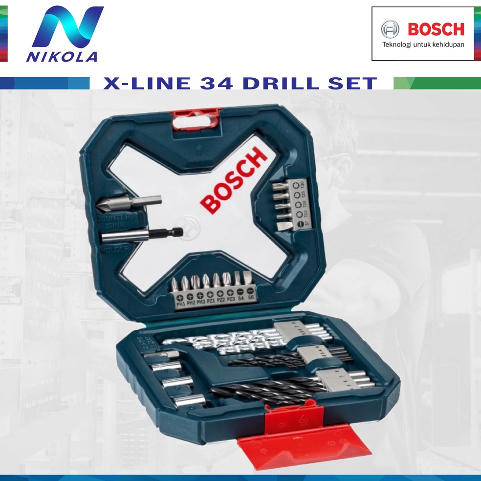 Jual Pasti Ready Bosch Piece X Line Classic Drill Driver Bit