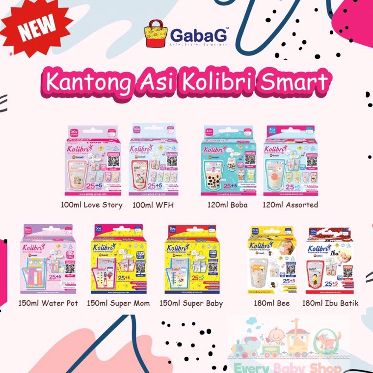 Jual REKOMENDASI GABAG KANTONG ASI KOLIBRI SMART 100 120 150 180