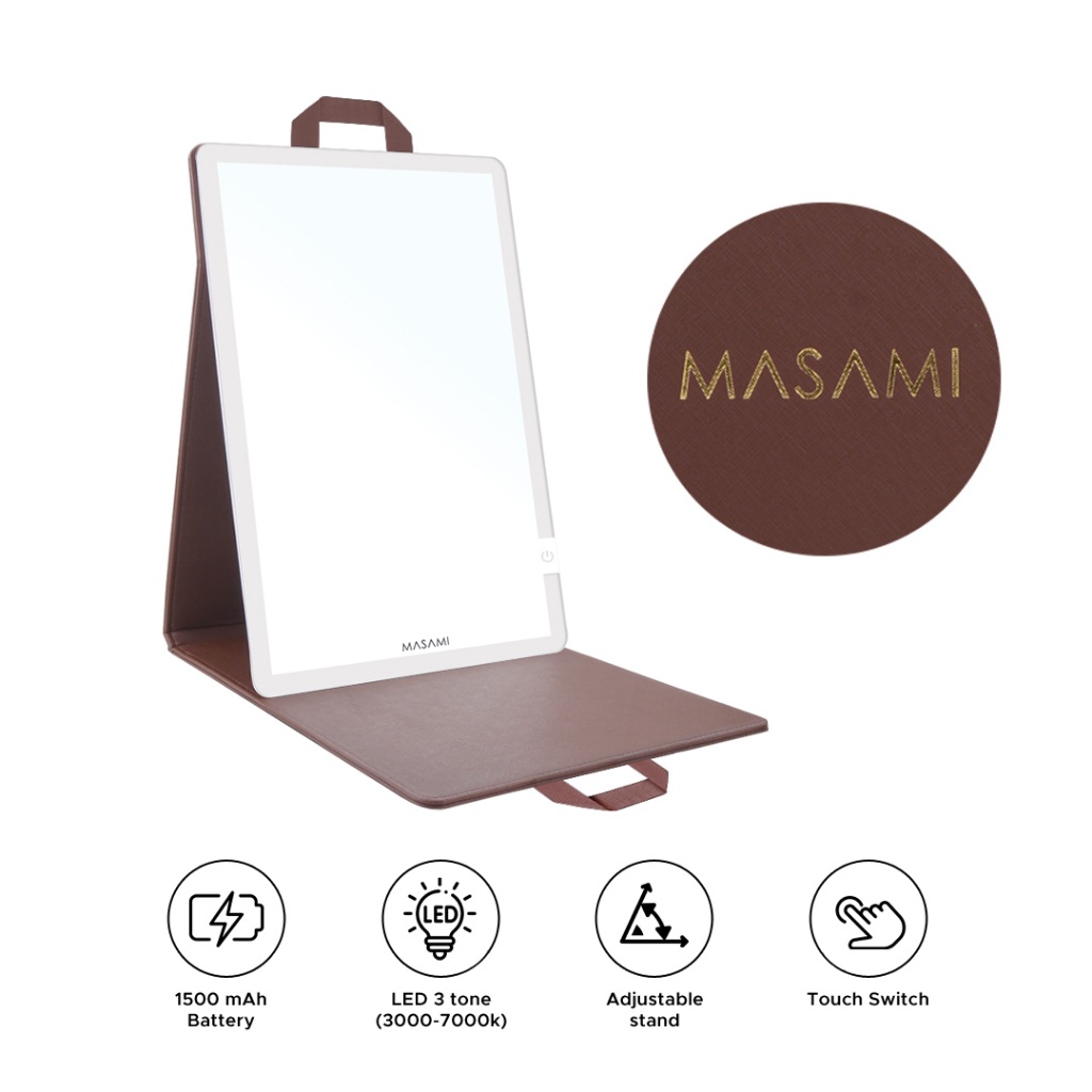 Jual Masami Onyx LED Mirror Frameless Mirror Kaca Cermin MUA Baby