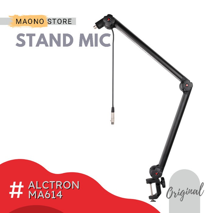 Jual ALCTRON MA614 PROFESSIONAL BROADCASTER MICROPHONE STAND Shopee