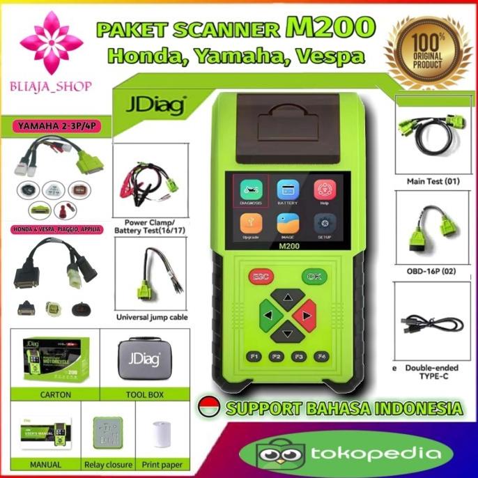 Jual JDIAG M200 Alat Diagnostic Tool OBD2 Scanner Scener Motor Injeksi