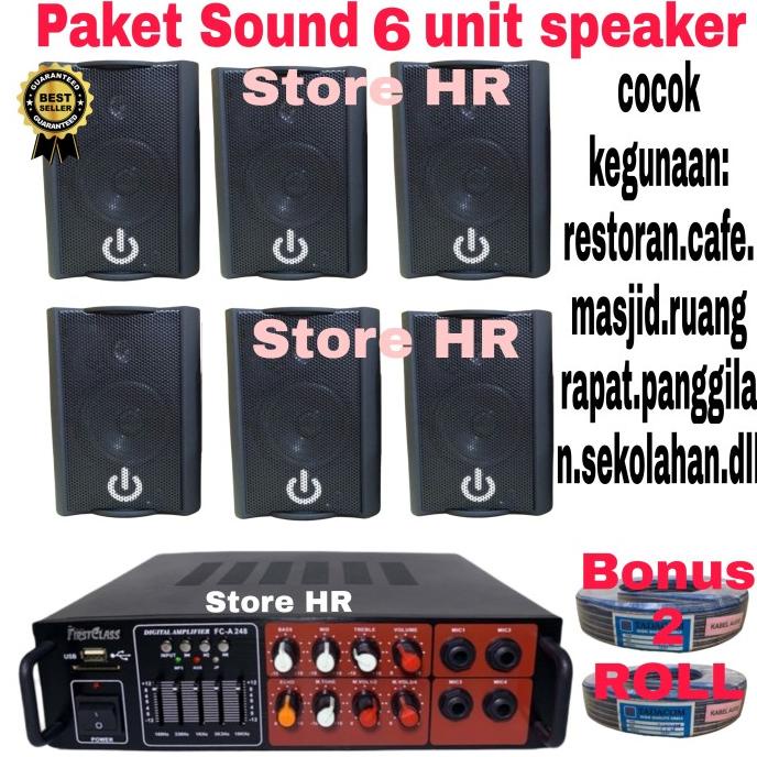 Jual Paket Sound System Kafe Restoran Cafe Masjid Isi Unit Speaker