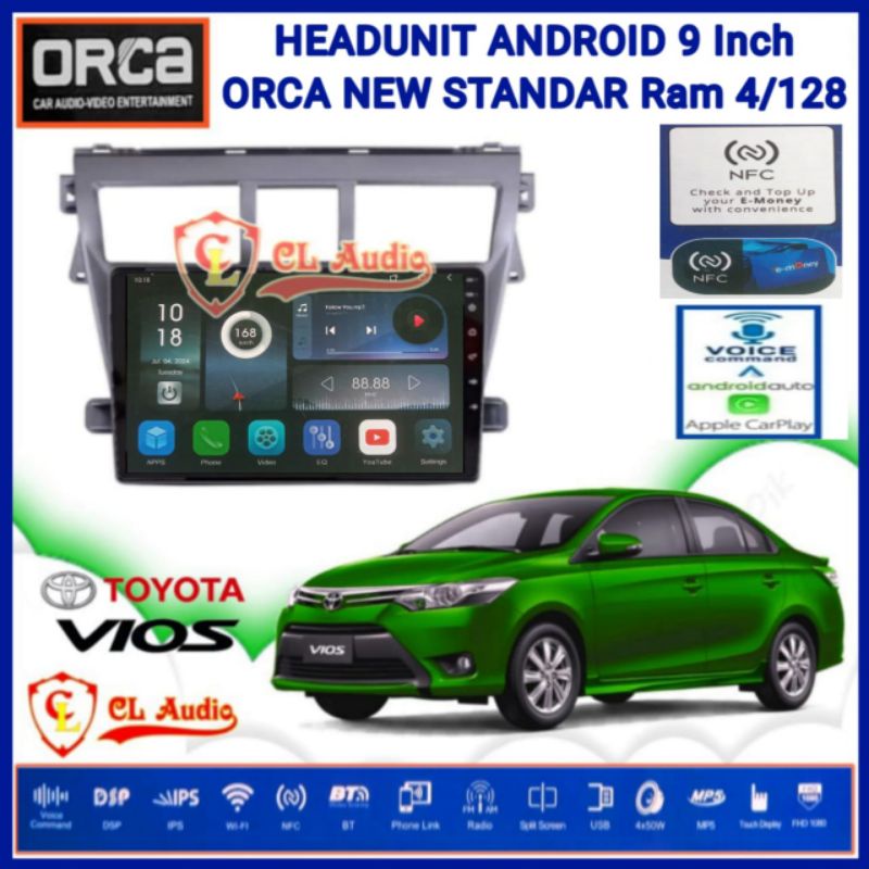 Jual Head Unit Android Orca Inch Oem Toyota Vios Ram