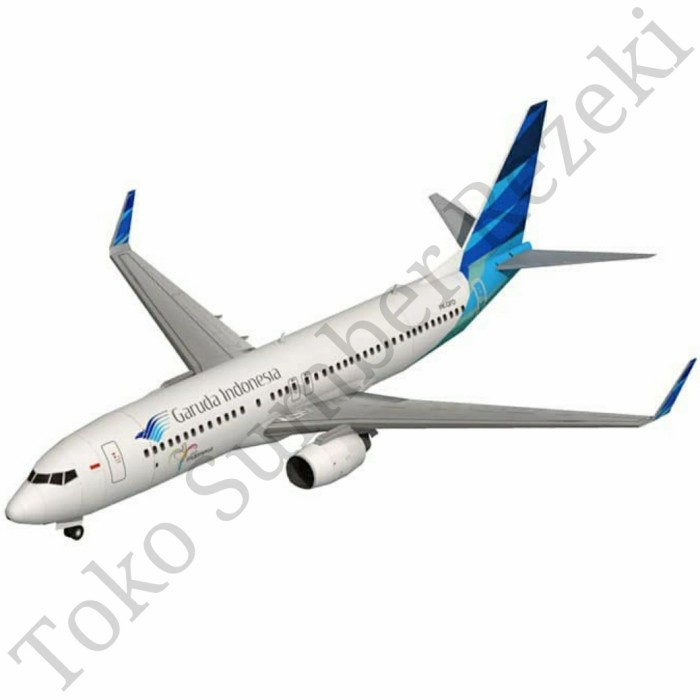 Jual Papercraft Pesawat Garuda Indonesia A Diy Paper Craft Boeing