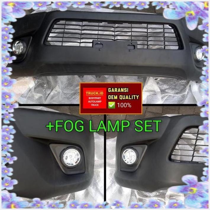 Jual TRC BEMPER BUMPER DEPAN HILUX REVO 2015 2020 FOG LAMP SET