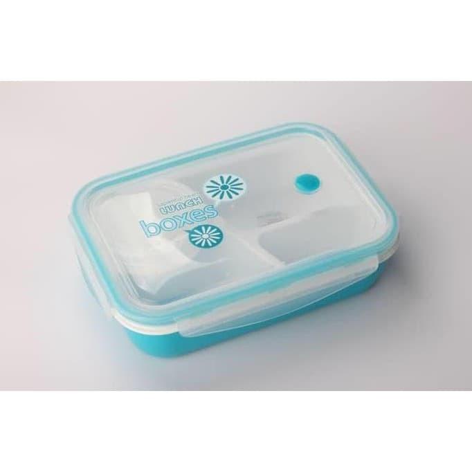 Jual YOOYEE YOYEE KOTAK MAKAN GRID BENTO LUNCH BOX SEKAT 4 ANTI TUMPAH