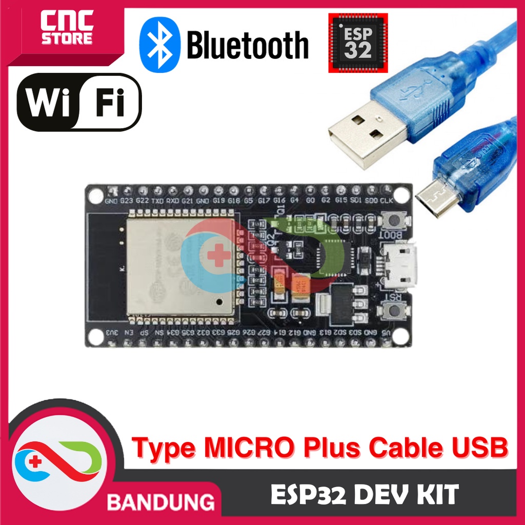 Jual ESP32 ESP 32 DOIT WIFI BLUETOOTH IOT ESP 32S DEVELOPMENT BOARD 38