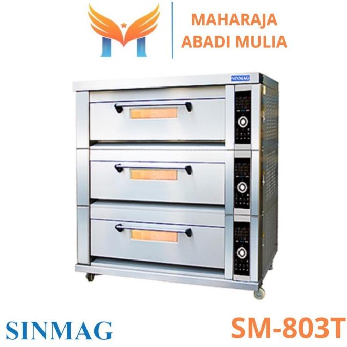 Jual OVEN GAS DECK 3 DECK 6 TRAY SINMAG SM 803T GAS DECK OVEN 3 DECK 6