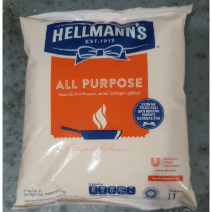 Jual Mayonnaise Hellmanns All Purpose Mayonnaise Ltr Mayonaise