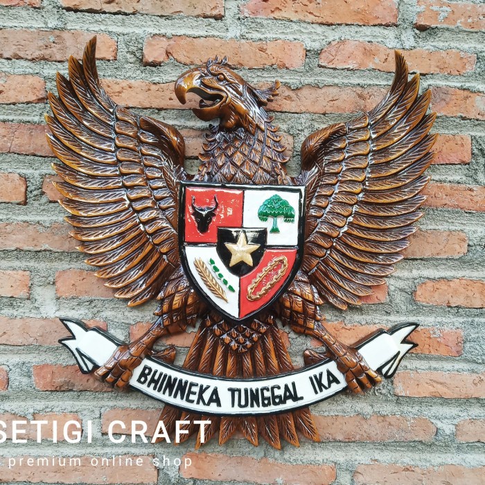 Jual Patung Garuda Pancasila Kayu Jati Emas Kombinasi Cm Shopee