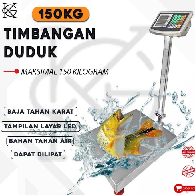 Jual Tcs Ss Kg Timbangan Duduk Digital Elekronik Pagar Lipat Display