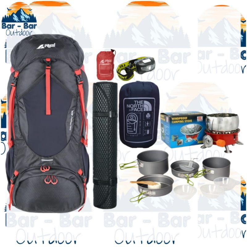 Jual Paket Mendaki Peralatan Gunung Tas Gunung Outdoor Carrier Keril