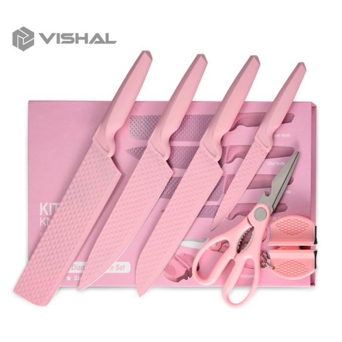 Jual VISHAL DIAMOND KNIVES SET PISAU BERLIAN COOKWARE PISAU DAPUR