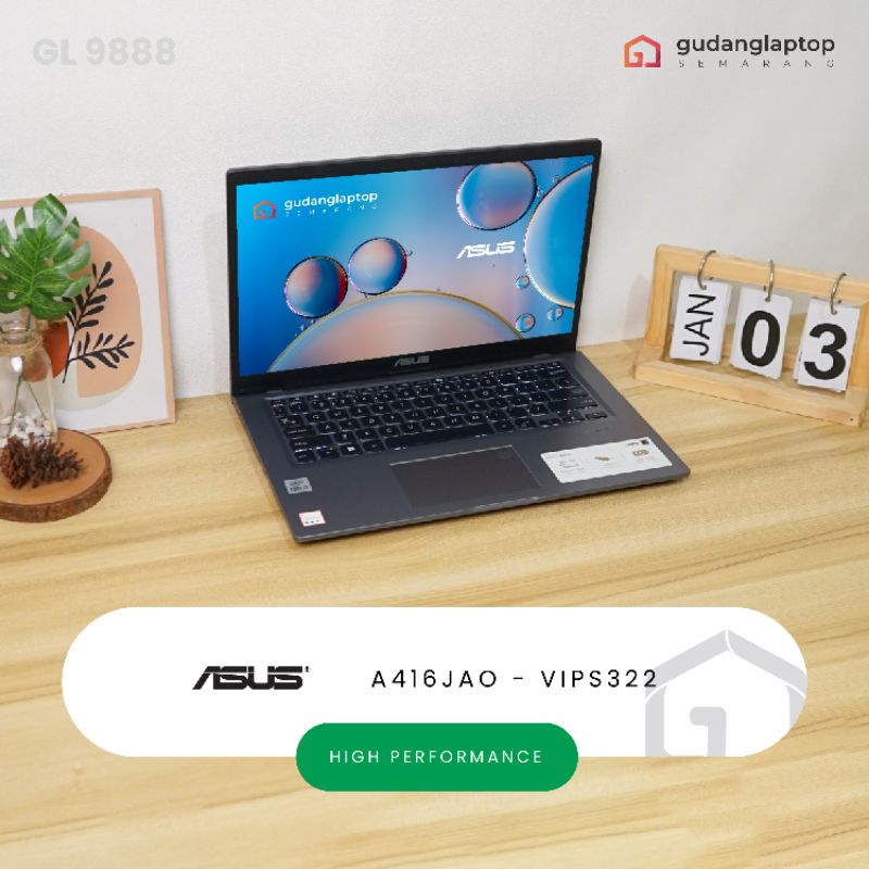 Jual ASUS A416JAO VIPS322 Garansi Resmi Panjang Core I3 1005G1 RAM