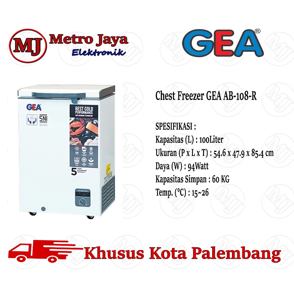 Jual Gea Ab R Chest Freezer Box L Lemari Pembeku Liter Ab