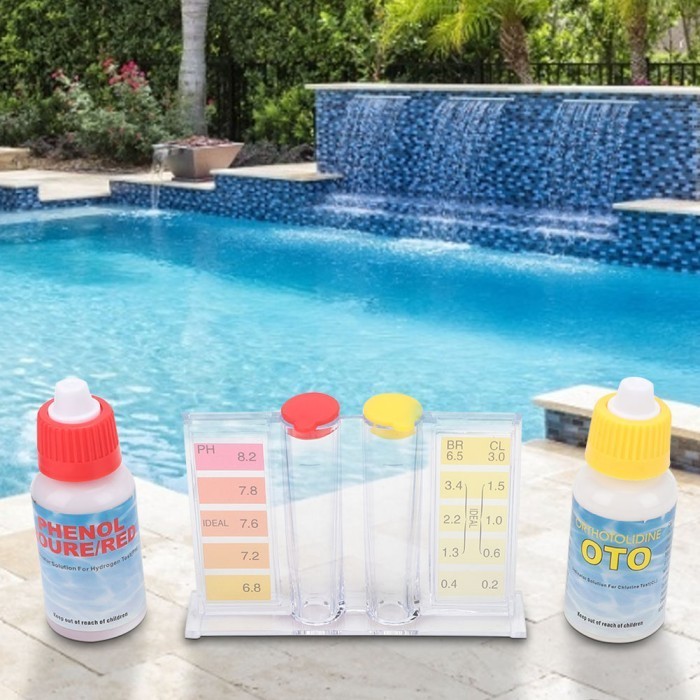 Jual Testkit Air Ph Dan Chlorin Tes Kit Kolam Renang Kit Uji Air Klorin